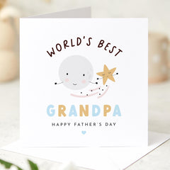 Father’s Day Card for Grandpa Cute Moon and Star Grandad Keepsake A Heartfelt Way to Celebrate a Wonderful Grandfather from Grandchild