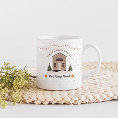 First Christmas at new home with address mug Gift for wife husband him her Housewarming Newlywed couple Our 1st Xmas married present