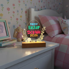 First Easter LED Acrylic Plaque Gift – Custom Night Light for Nephew, Godson, Grandson