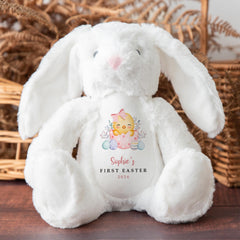 First Easter Soft Toy - Personalised Gift with Name - Plush Toy Keepsake for Baby Boy or Girl