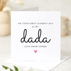 First Father’s Day Card for Dada Cute and Sentimental Card for a New Dad’s 1st Father’s Day Celebration Greeting Card for Daddy