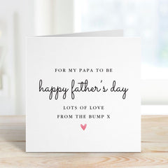 First Father’s Day Card for Papa to Be Cute Card from the Bump Thoughtful 1st Father’s Day Card for Expecting Dad Papa To - Be