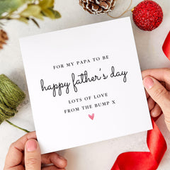 First Father’s Day Card for Papa to Be Cute Card from the Bump Thoughtful 1st Father’s Day Card for Expecting Dad Papa To - Be