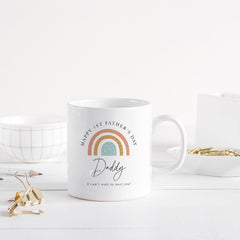 First Father's Day Mug for Daddy to Be Gift from Baby Bump Keepsake Coffee Cup for Expectant Dad New Dad Gift