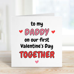 First Valentine's Day Card for Daddy Cute Heartwarming Card from Baby Thoughtful Keepsake Gift for Dad's Special Day New Dad 1st Valentine