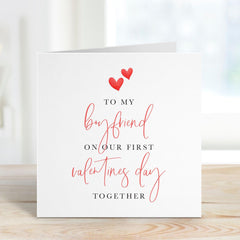 Firstvalentine's Day Card For Boyfriend Romantic Card For Him Cute And Thoughtful 1Stvalentine's Day Gift For New Relationship