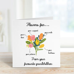 Floral Thank You Card For Friend Girlfriend Wife Mum Teacher Partner Doctor Nurse Vet Grandma Gift Card