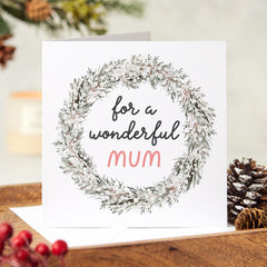 For A Wonderful Mum Christmas Card Mum Mummy Best Xmas Gift Card Mother's Day Gift Card Mother's Day Card Mum's Birthday Card