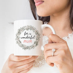 For a wonderful mum mug Gift for mummy mama Mother's Day Christmas Mum's birthday gift Present for new mum at first Christmas