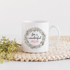 For a wonderful mum mug Gift for mummy mama Mother's Day Christmas Mum's birthday gift Present for new mum at first Christmas