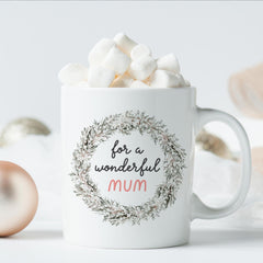 For a wonderful mum mug Gift for mummy mama Mother's Day Christmas Mum's birthday gift Present for new mum at first Christmas