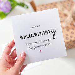 For My Mummy Valentine's Day Card From Bump Mum - to - Be Card Pregnant Mum Present Baby Love First Valentine Expecting New Mum Gift
