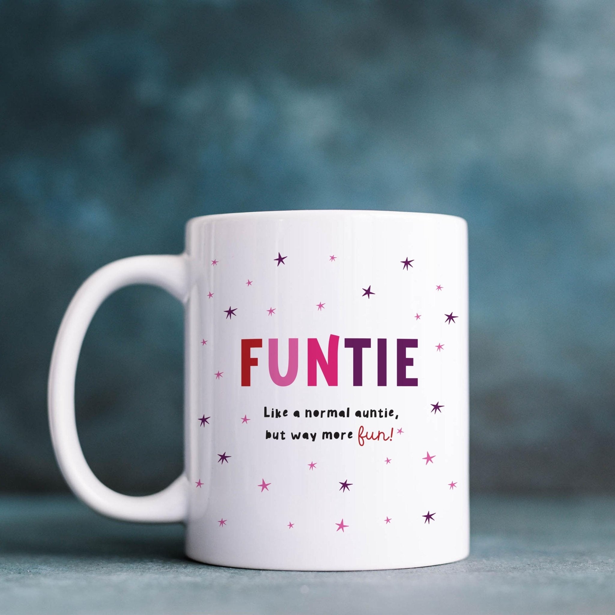 Funny Auntie Mug – Cute Christmas Gift for Funtie – Like a Normal Auntie but Way More Fun Coffee Cup - Aunt's Birthday Present
