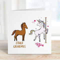 Funny Card For Grandma Grandmas Card Other Grandmas You Birthday Cute Card For Grandma Unicorn Card Happy Birthday Card Grandma