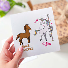 Funny Card For Grandma Grandmas Card Other Grandmas You Birthday Cute Card For Grandma Unicorn Card Happy Birthday Card Grandma