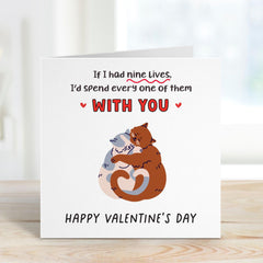 Funny Catvalentine's Day Card For Boyfriend Girlfriend Husband Wife Cute Romantic Card For Cat Lovers Unique Valentine Gift Card Cat Owner