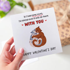 Funny Catvalentine's Day Card For Boyfriend Girlfriend Husband Wife Cute Romantic Card For Cat Lovers Unique Valentine Gift Card Cat Owner