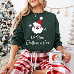 Funny Christmas Jumper - Gift for Her - Oh Deer Xmas Sweatshirt Winter Holiday Outfit