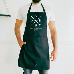 Funny Dad Apron Father's Day Gift for Daddy BBQ Apron for First Father’s Day Keepsake Cheesy Dad Joke Cooking Gift Barbecue Lover Dada Gift