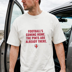 Funny England Football Shirt Football's Coming Home T-Shirt England Fan Gift for Match Day