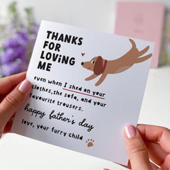 Funny Father’s Day Card for Dog Dad from Furry Child You Are Pawsome Dog Owner First Father's Day Card Pet Lover