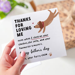 Funny Father’s Day Card for Dog Dad from Furry Child You Are Pawsome Dog Owner First Father's Day Card Pet Lover