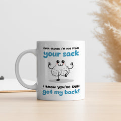 Funny step - dad mug Even though i'm not from your sack. Father's Day gift for stepdad Funny Christmas birthday present Step Dad Step Father