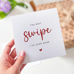 Funny Valentine's Day Card for Boyfriend Girlfriend The Best Swipe I've Ever Made Online Dating Anniversary Card for Him Her Love Gift