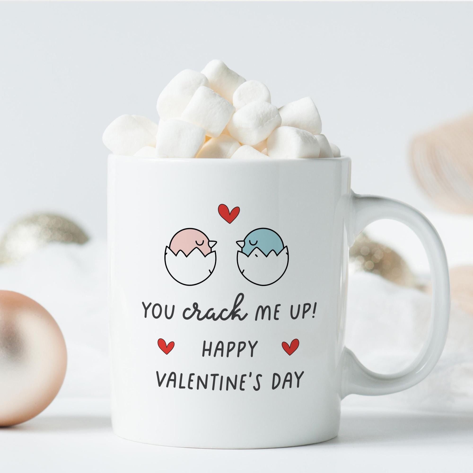 Funny Valentine’s Day Gift – You Crack Me Up Coffee Mug