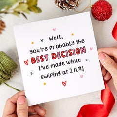 Funnyvalentine's Day Card For Boyfriend Girlfriend Husband Wife Cute Romantic Card For Online Dating Couple Unique Love Gift Card