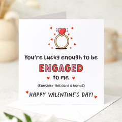 Funnyvalentine's Day Card For Fiancee Romantic Engagement Card For Him Or Her Cute Love Card For Future Husband Or Wife Engaged