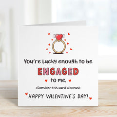 Funnyvalentine's Day Card For Fiancee Romantic Engagement Card For Him Or Her Cute Love Card For Future Husband Or Wife Engaged