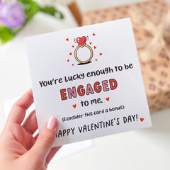 Funnyvalentine's Day Card For Fiancee Romantic Engagement Card For Him Or Her Cute Love Card For Future Husband Or Wife Engaged