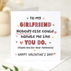 Funnyvalentine's Day Card For Girlfriend Cute And Romantic Card For Her Thoughtful Love Gift For Partner Or FianceeE