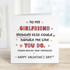 Funnyvalentine's Day Card For Girlfriend Cute And Romantic Card For Her Thoughtful Love Gift For Partner Or FianceeE