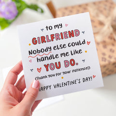 Funnyvalentine's Day Card For Girlfriend Cute And Romantic Card For Her Thoughtful Love Gift For Partner Or FianceeE