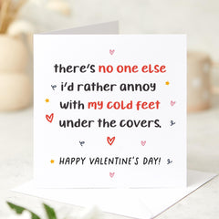 Funnyvalentine's Day Card For Husband Wife Boyfriend Girlfriend Cute Romantic Card For Partner Unique Valentine Gift For Cold Feet