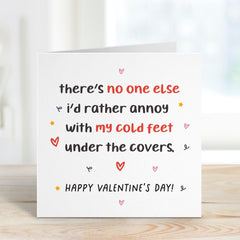 Funnyvalentine's Day Card For Husband Wife Boyfriend Girlfriend Cute Romantic Card For Partner Unique Valentine Gift For Cold Feet