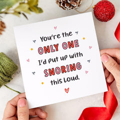 Funnyvalentine's Day Card For Husband Wife Boyfriend Girlfriend Cute Romantic Partner Unique Valentine Gift Snorers Birthday Anniversary