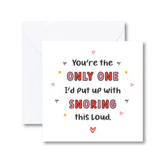 Funnyvalentine's Day Card For Husband Wife Boyfriend Girlfriend Cute Romantic Partner Unique Valentine Gift Snorers Birthday Anniversary