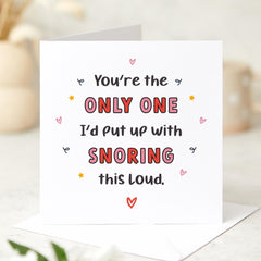 Funnyvalentine's Day Card For Husband Wife Boyfriend Girlfriend Cute Romantic Partner Unique Valentine Gift Snorers Birthday Anniversary