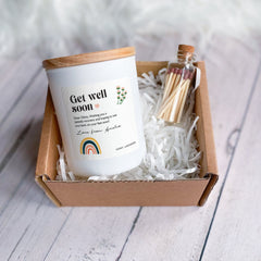 Get Well Soon Candle Gift Box For Her Him Rainbow Encouragement Gift Thinking Of You Gifts Scented