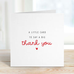 Gift Card For Teacher Friend Her Him A Little Card To Say A Very Big Thank You Card Appreciation Thank You Gift Card Doctor Lawyer Nurse