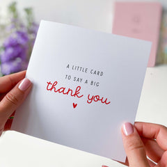 Gift Card For Teacher Friend Her Him A Little Card To Say A Very Big Thank You Card Appreciation Thank You Gift Card Doctor Lawyer Nurse