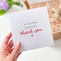 Gift Card For Teacher Friend Her Him A Little Card To Say A Very Big Thank You Card Appreciation Thank You Gift Card Doctor Lawyer Nurse