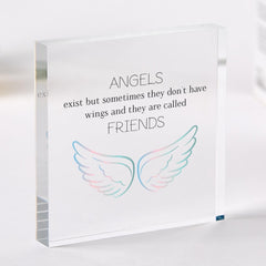 Gift for friend Friendship Acrylic Plaque Sentimental Keepsake for Best Friends Ideal Birthday Thank You Present for Bestie