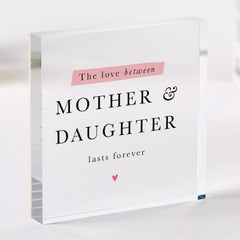 Gift for Mum or Daughter Sentimental Acrylic Plaque Gift for Mum's Birthday Mother's Day Christmas Wedding Mother of the Bride