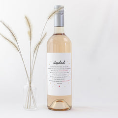Gift for Stepdad Wine Label for Stepdad Heartfelt Father’s Day or Birthday Gift Thank You for Being There Bottle Sticker from Stepchild