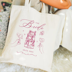 Gift for the Bride Hen Party Gift for Bride Fun Celebration Tote Bag Playful Wedding Bag for Bride To - Be Keepsake Girl Hen Weekend Present