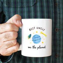 Gift for Uncle Best Uncle on the Planet Mug Gift from Niece or Nephew Father's Day Birthday Christmas Keepsake Funny Coffee Cup for Uncle